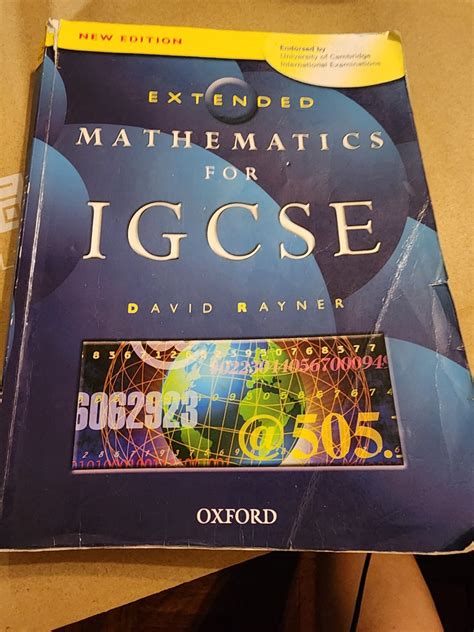 Oxford Extended Mathematics For Igcse By David Rayner Hobbies Toys