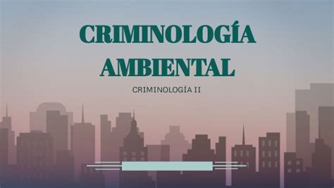 Criminologia Ambiental