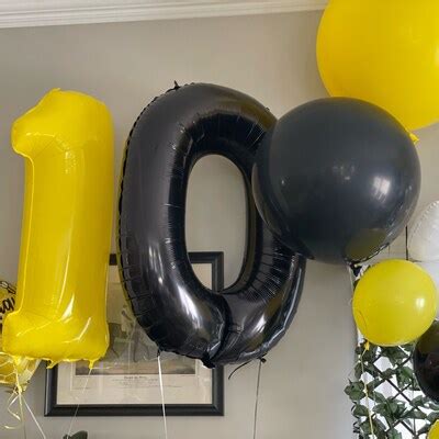 40 Jumbo Yellow Number 1 Balloon, Rubber Duck Bubble Bath First ...