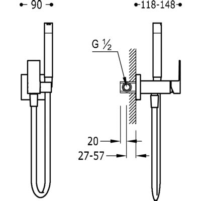 Grifo Monomando Empotrar Para Bid Wc Tres Ref