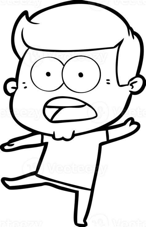 Cartoon Shocked Man Drawing 46721795 Png