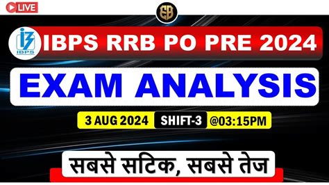 Ibps Rrb Po Pre Full Analysis 3rd August Shift 3 Banking