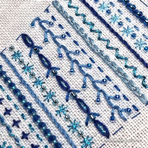 Embroidery Sampler Samples NeedlenThread