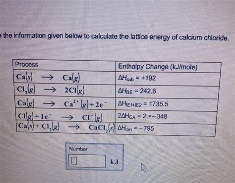 Solved The Information Given Below To Calculate The Latti Chegg