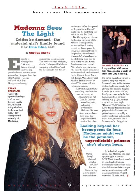 Madonna On The Cover Of A Magazine OTCOAM Rare Madonna Photos Best