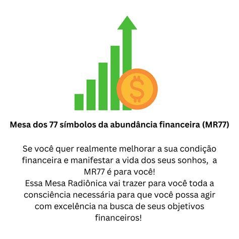 MR77 Mesa Radiônica dos 77 símbolos da abundância financeira Guia da