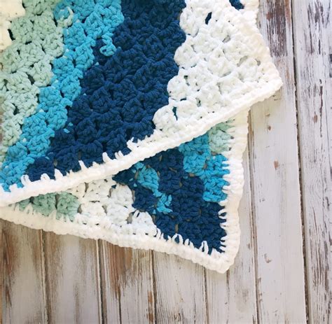 Easy C2c Striped Baby Blanket Free Crochet Pattern Love Life Yarn