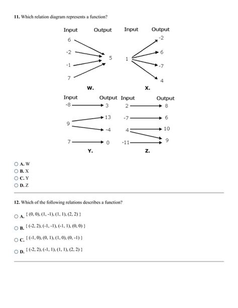 Relations And Functions Worksheet Pdf