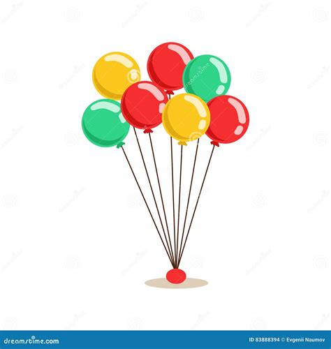 Bunch of Flying Helium Multicolor Party Balloons, Kids Birthday Party ...