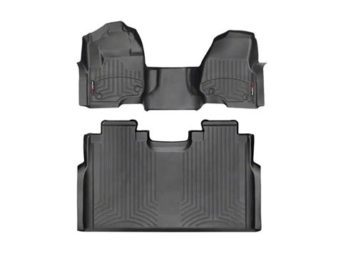 Weathertech F 350 Super Duty DigitalFit Front Over The Hump And Rear