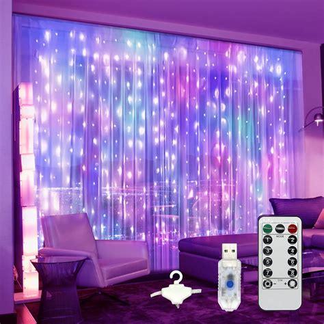 Volivo Magictec 300 Led Curtain String Lightrgb 20ft 98ft