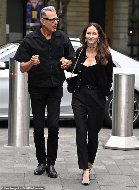 Jeff Goldblum 69 Holds Hands With Wife Emilie Livingston 39 In