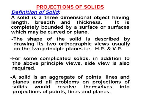 Solution Projection Of Solids Engineering Drawing Studypool