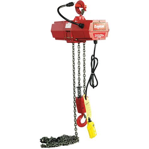 Dayton 2XY33 Electric Chain Hoist 2000 Lb 10 Feet