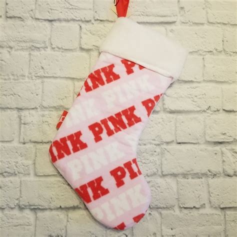 Pink Victorias Secret Holiday Pink Victorias Secret Stocking Logo Limited And Bonus