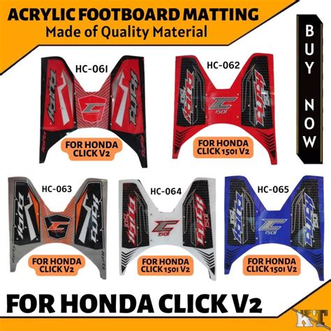 New Footboard Matting For Honda Click Click I V Durable