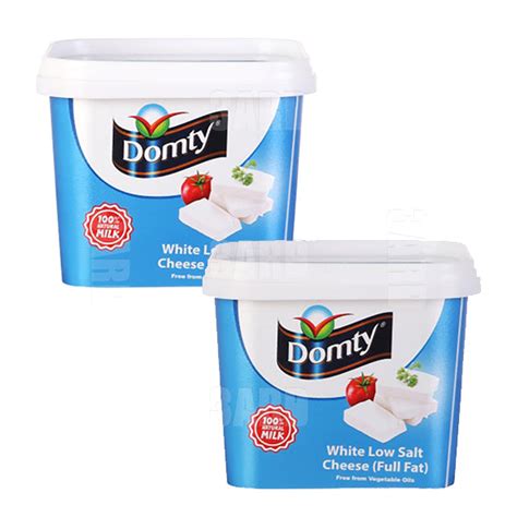 Domty White Low Salt Cheese 400g Pack Of 2 3ard