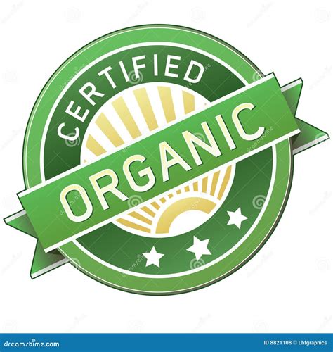 Certified Organic Logo Vector