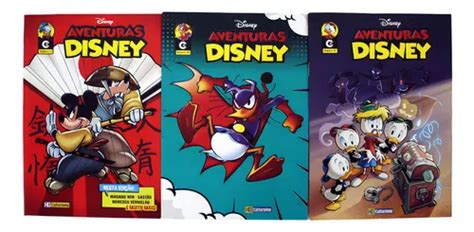 Kit De Quadrinhos Disney Aventuras Disney 3 Volumes De Disney