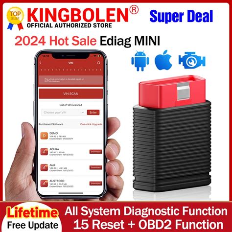 Kingbolen Ediag Mini All System Car Diagnostic Tools Resets Full