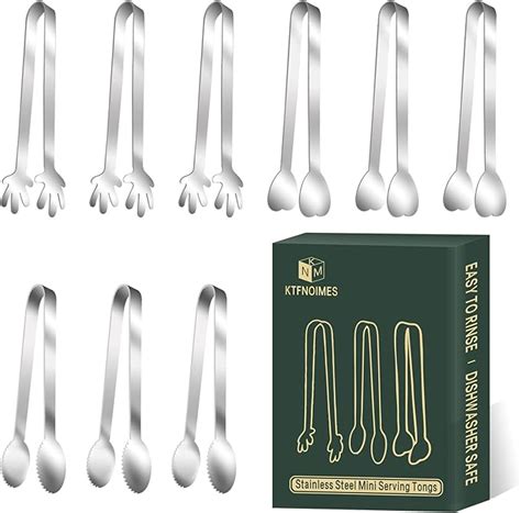 Pcs Mini Serving Tongs Stainless Steel Small Serving Utensils