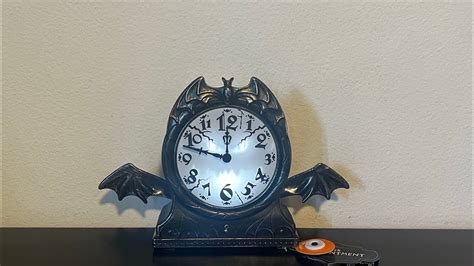 Gemmy Halloween Haunted Clock Big Lots Model Youtube