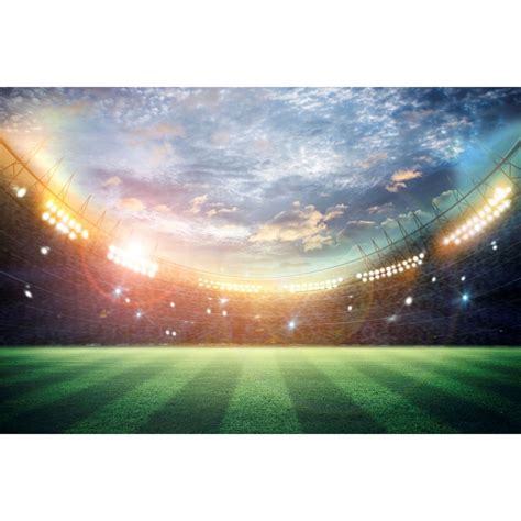 Painel de Tecido Sublimado Futebol Estádio Por do Sol Submarino