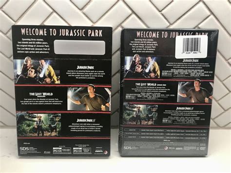 Jurassic Park Trilogy Dvd 3 Movie Collection New Sealed With Slipcover Ebay