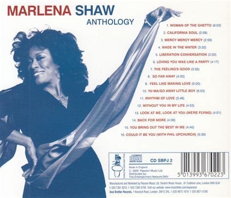 Marlena Shaw Anthology Cd Soul Brother