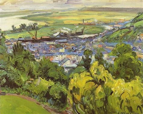 Emile Othon Friesz Paysage Dhonfleur Landscape Paintings Fauvist