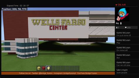 Building Wells Fargo Center In Minecraft Hiac Is Tomorrow Goal