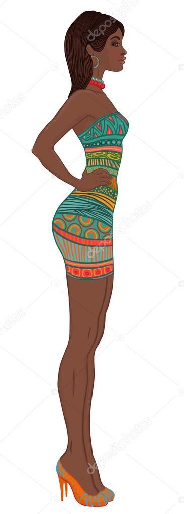 Mujer Afroamericana Con Turbante Vector De Stock 80165810 De ©vgorbash