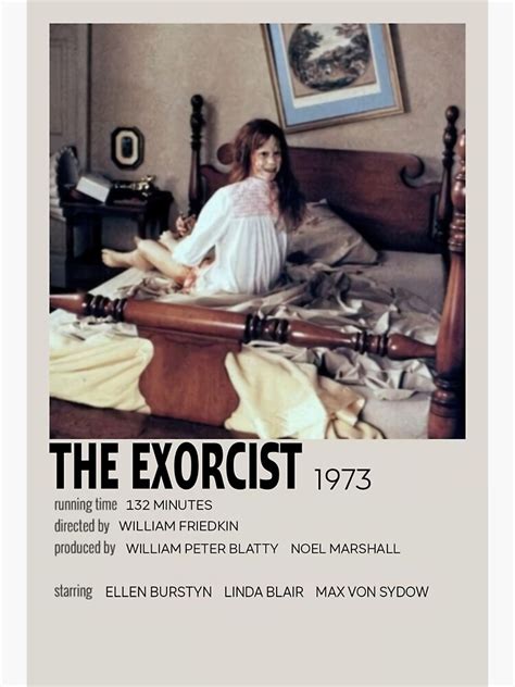 Minimalist The Exorcist 1973 Poster Sticker For Sale By Bakerryyy