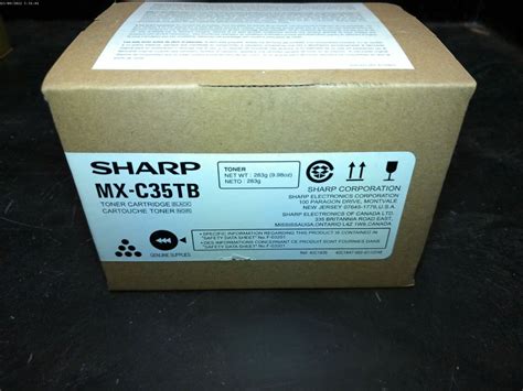 New Genuine Sharp Mx C Tb Toner Cartridge Black Mx C P Mx C F