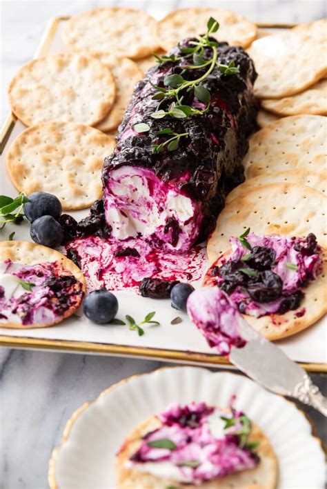 Blueberry Goat Cheese Log Best Appetizers