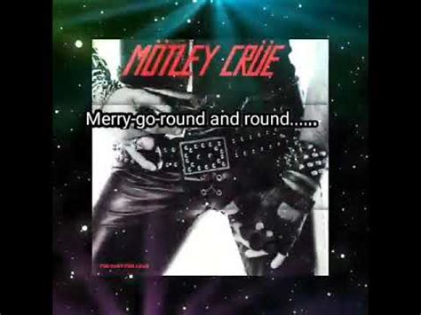 Motley Crue Merry Go Round Lyric Video YouTube