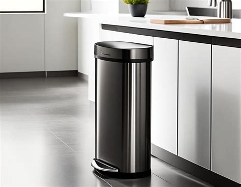 Simplehuman Black Stainless Steel Trash Can Guide | SheetStainlessSteel.com