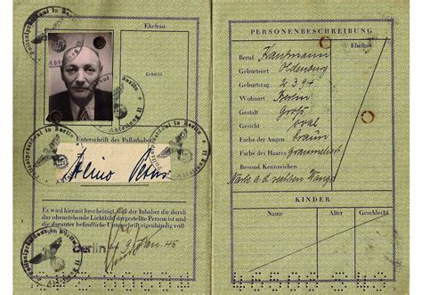 1945 German passport - Our Passports