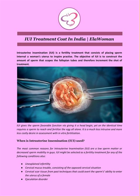 Ppt Iui Treatment Cost In India Elawoman Powerpoint Presentation