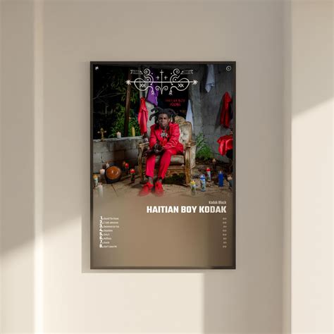 Kodak Black Haitian Boy Kodak Album Cover Poster Wall Art - Etsy