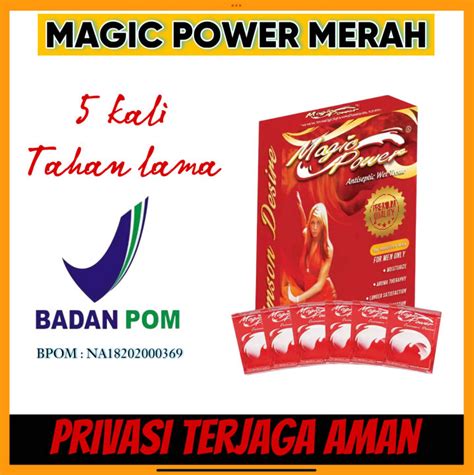 Tisu Magic Power Merah Box Isi Sachet Original Tissu Mejik Power