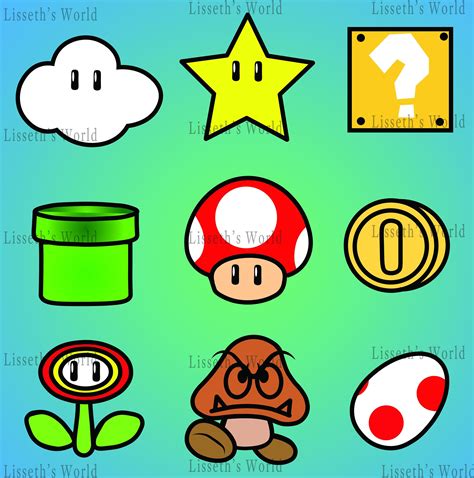 Super Mario Svg Bundle Super Mario Svg Mario Set Mario Characters Svg Cut Files For Cricut