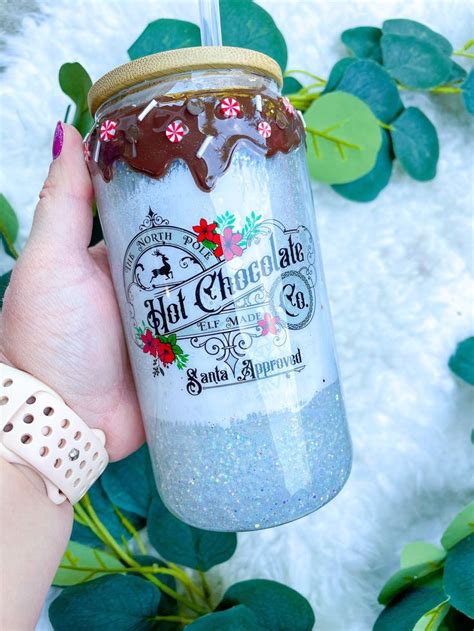 RTS Hot Chocolate Drip Snow Globe Tumbler Chocolate Drip Christmas