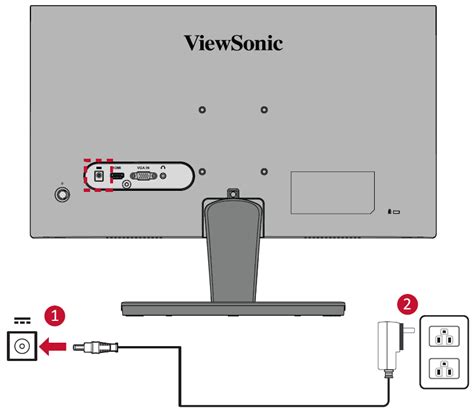 VS2447M Connecting Power And Devices ViewSonic Monitor