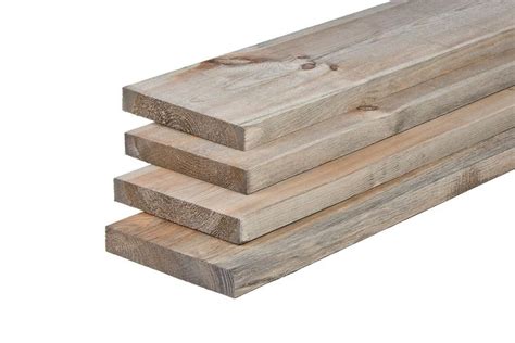 Vuren Planken Geimpregneerd X Mm Type Zilvergrijs Wood