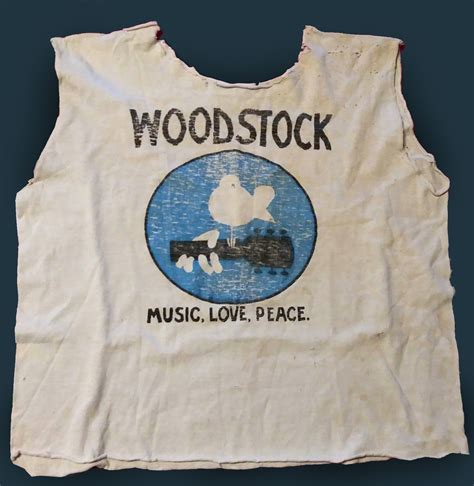 Original Concert Bought Woodstock 1969 Promotional T Shirt Collectors