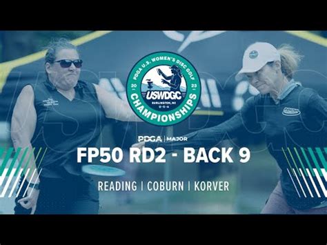 2023 U S Womens Disc Golf Championship FP50 R2B9 Des Reading Tamara