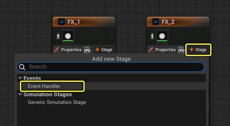 Eventos E Manipuladores De Eventos Em Efeitos Do Niagara Para O Unreal