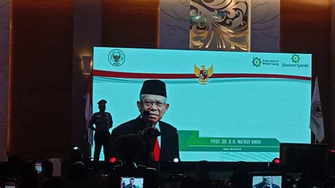 Buka Rakornas Wapres Ma Ruf Amin Sampaikan Capain Bwi Tahun