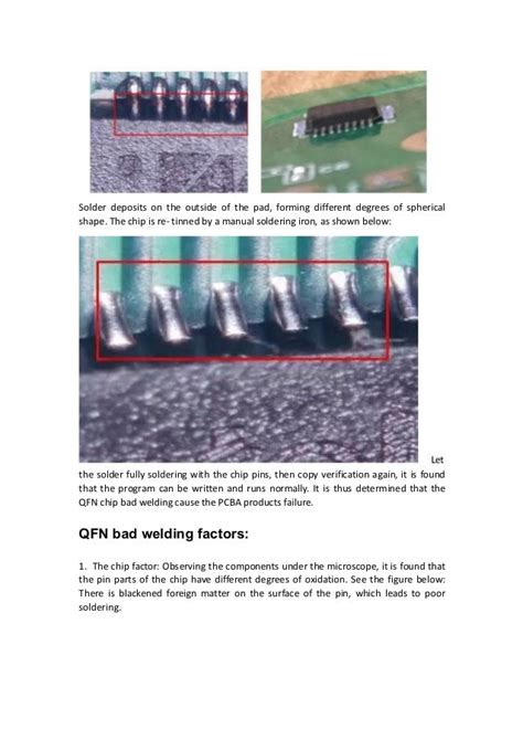 QFN Chip Soldering Failure Analysis And Solution